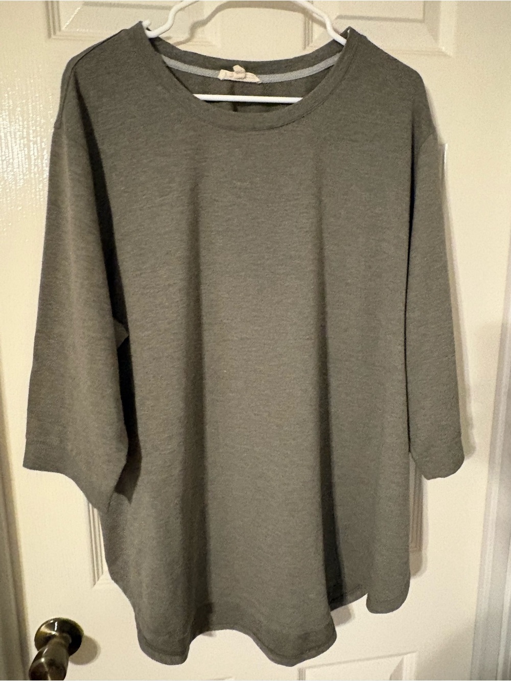 Jane and Delancey Heather Gray Relaxed Crewneck Sweatshirt